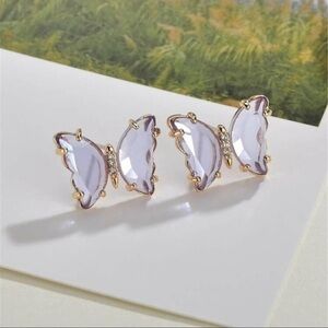 3/$30 💛 Rhinestone Butterfly Stud Earrings